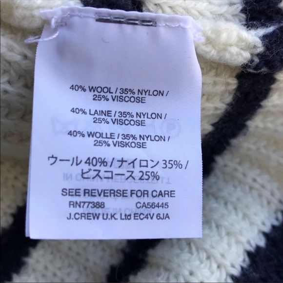 J. Crew Cream and Navy Stripe Sweater - Picture 5 of 7